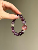 Purple Lepidolite & Pink Lepidolite Bracelet