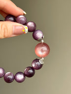 Purple Lepidolite & Pink Lepidolite Bracelet