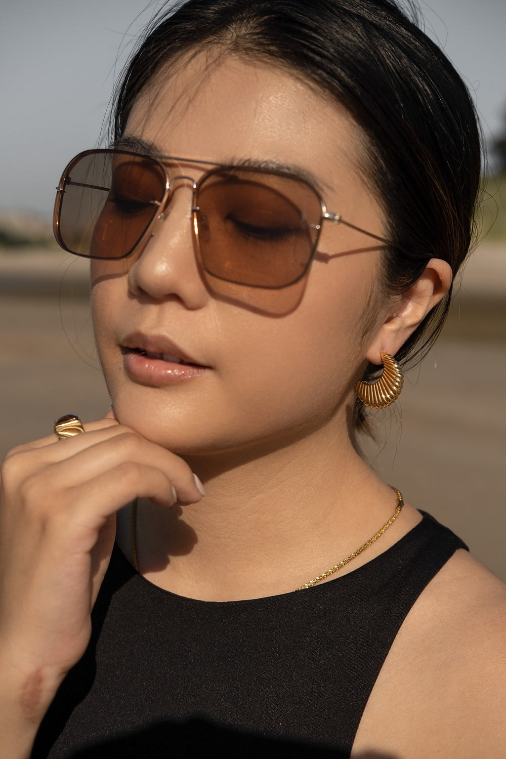 Bold Croissant Hoops