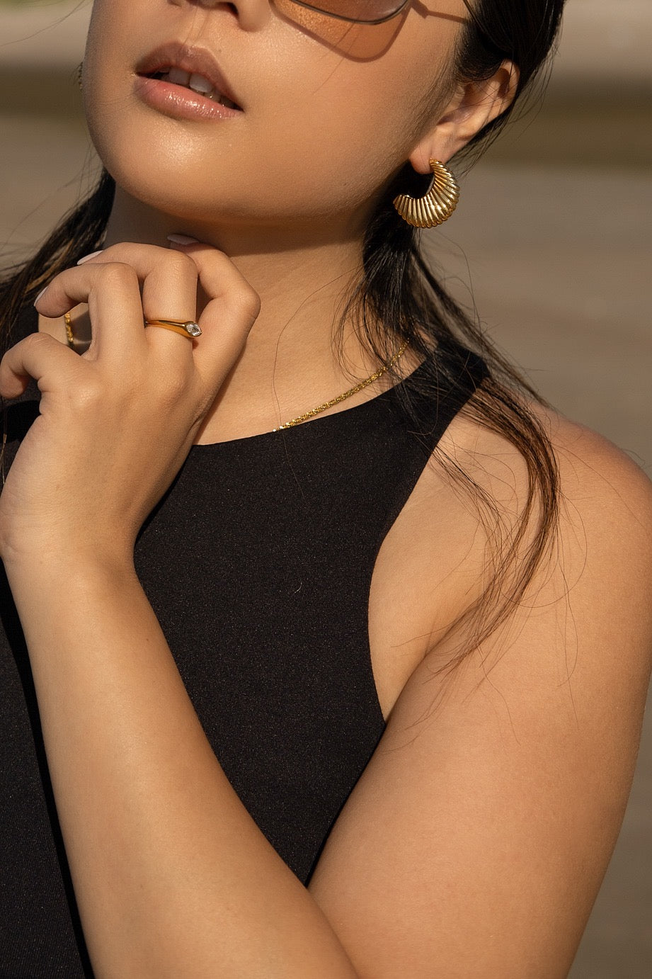 Bold Croissant Hoops