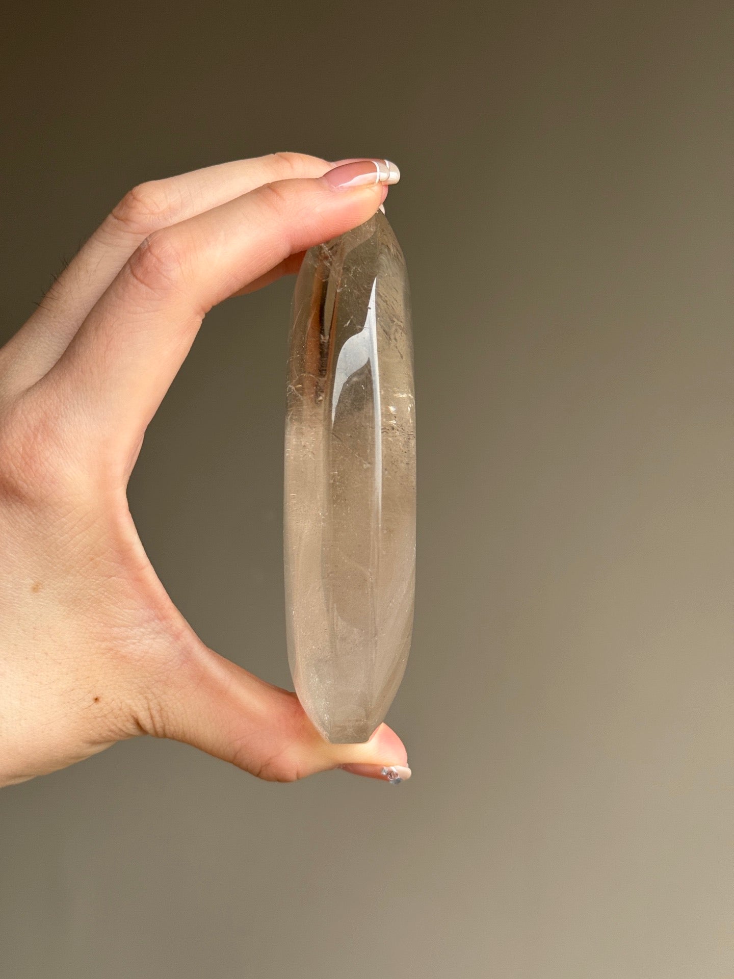 Shimmer Smoky Quartz Palm Stone