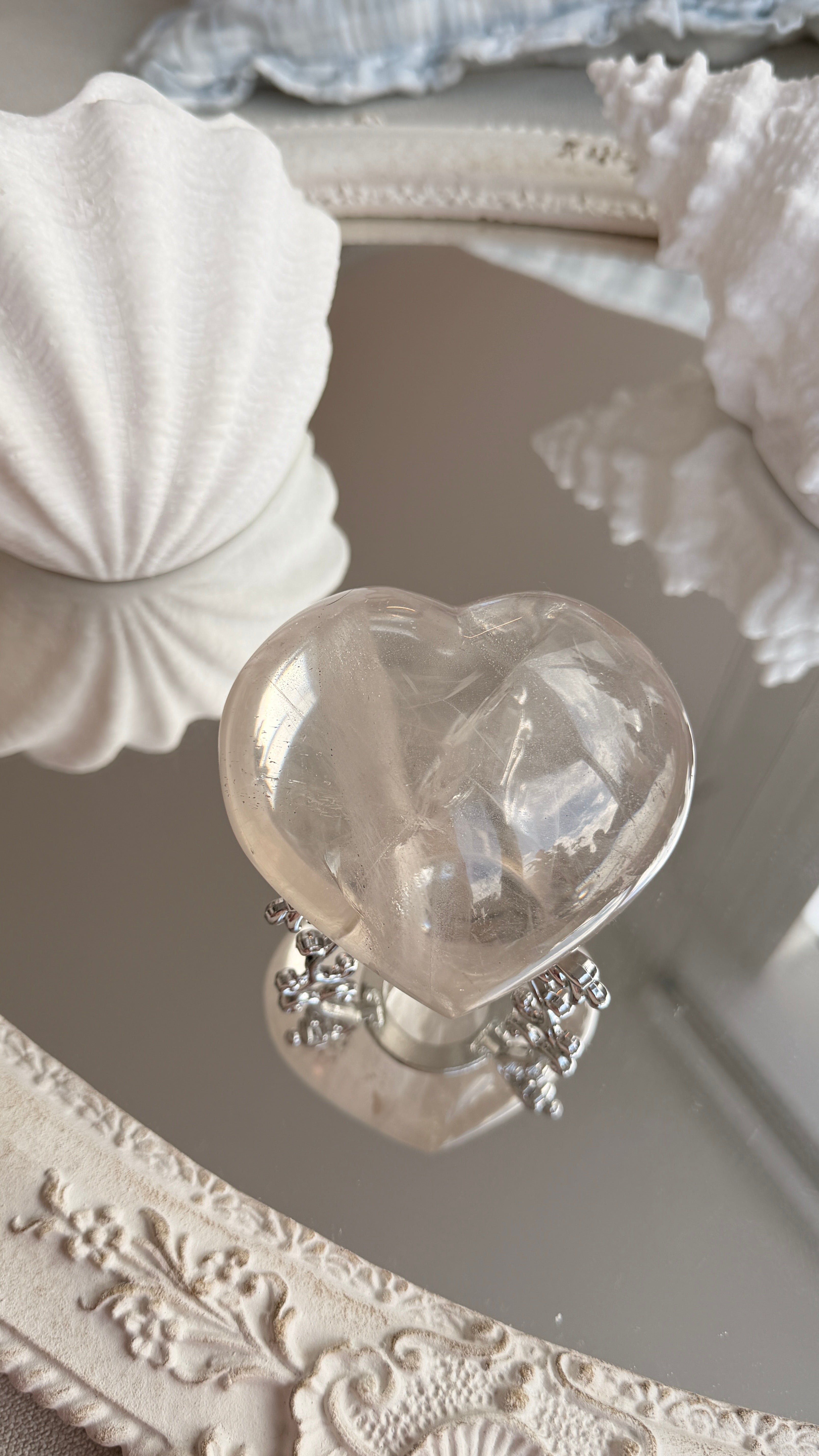 Clear Quartz Heart