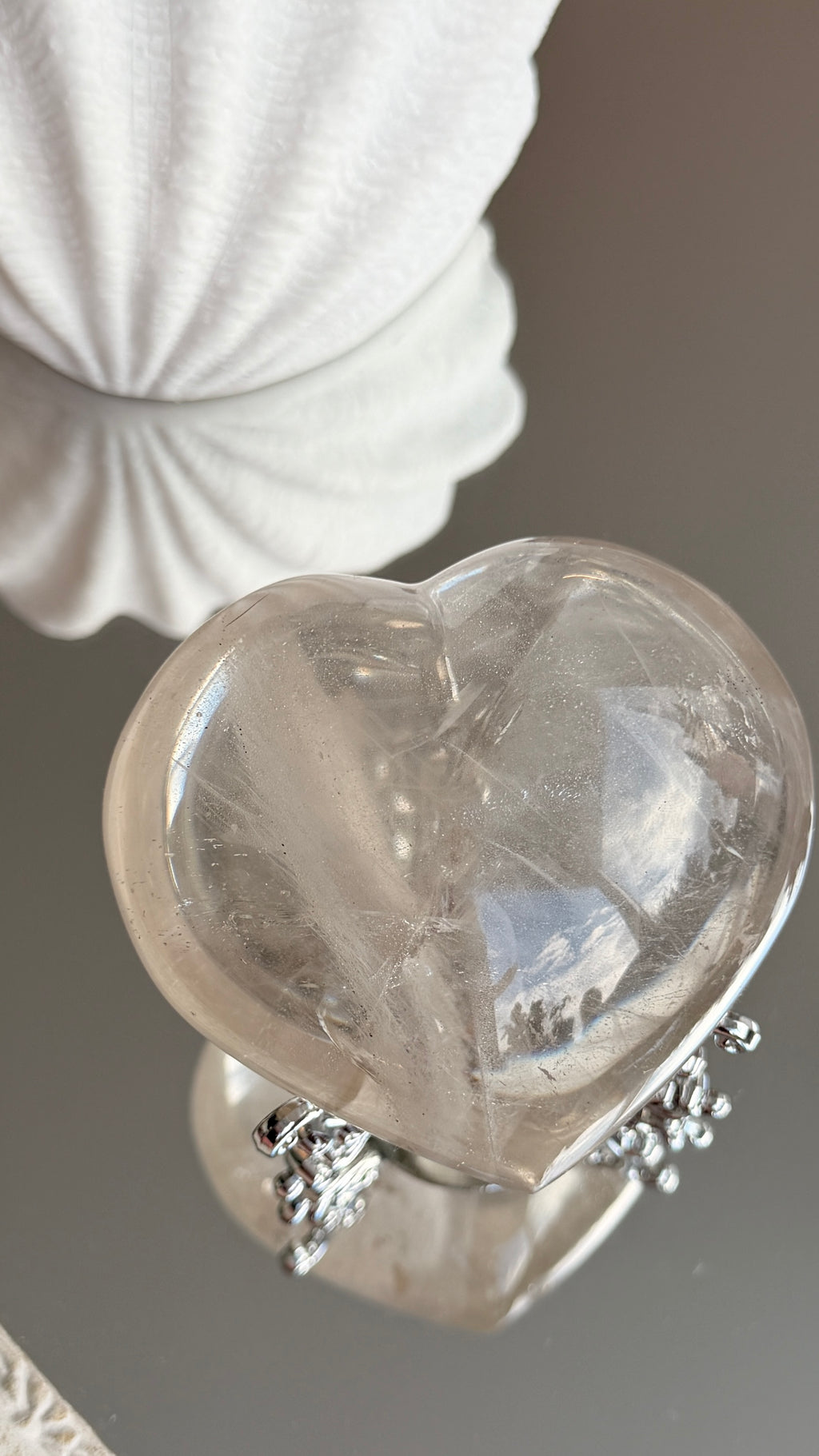 Clear Quartz Heart