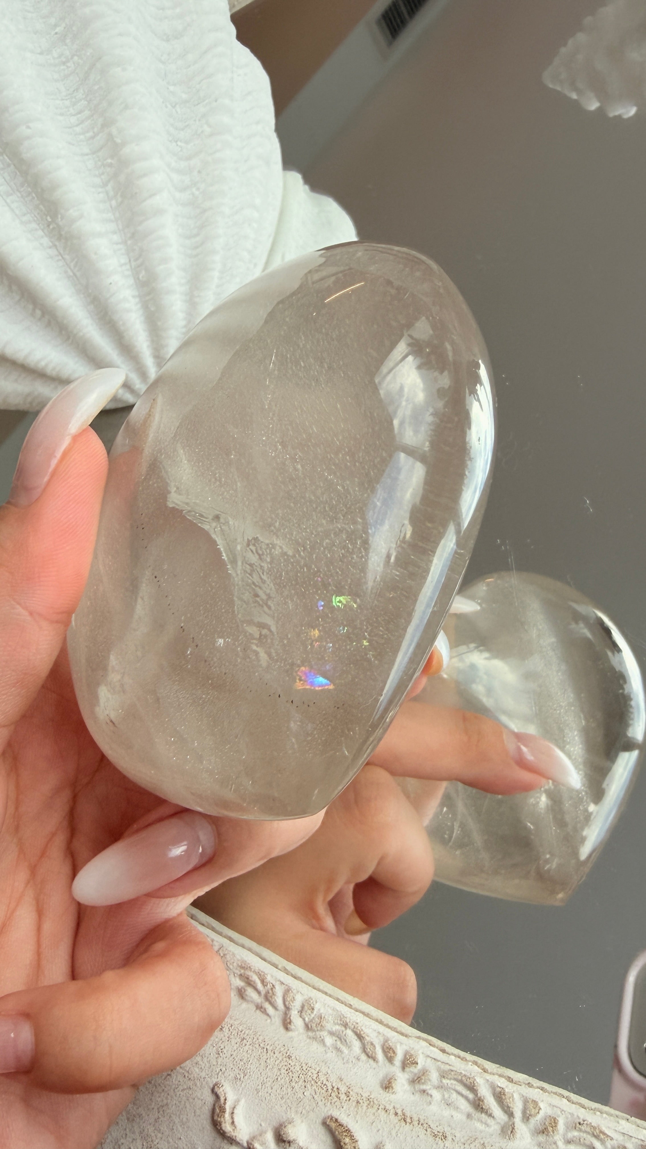 Clear Quartz Heart