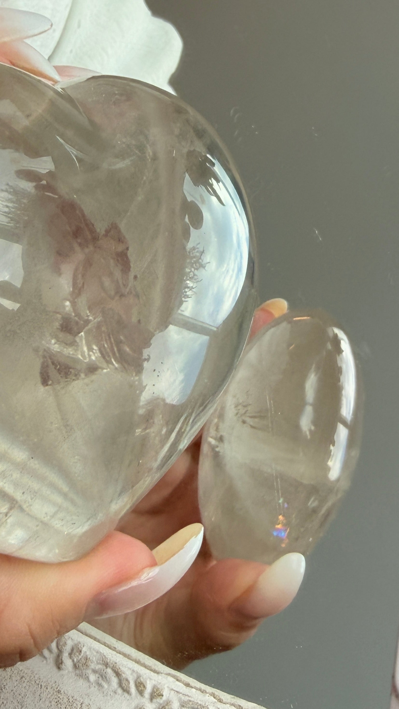 Clear Quartz Heart