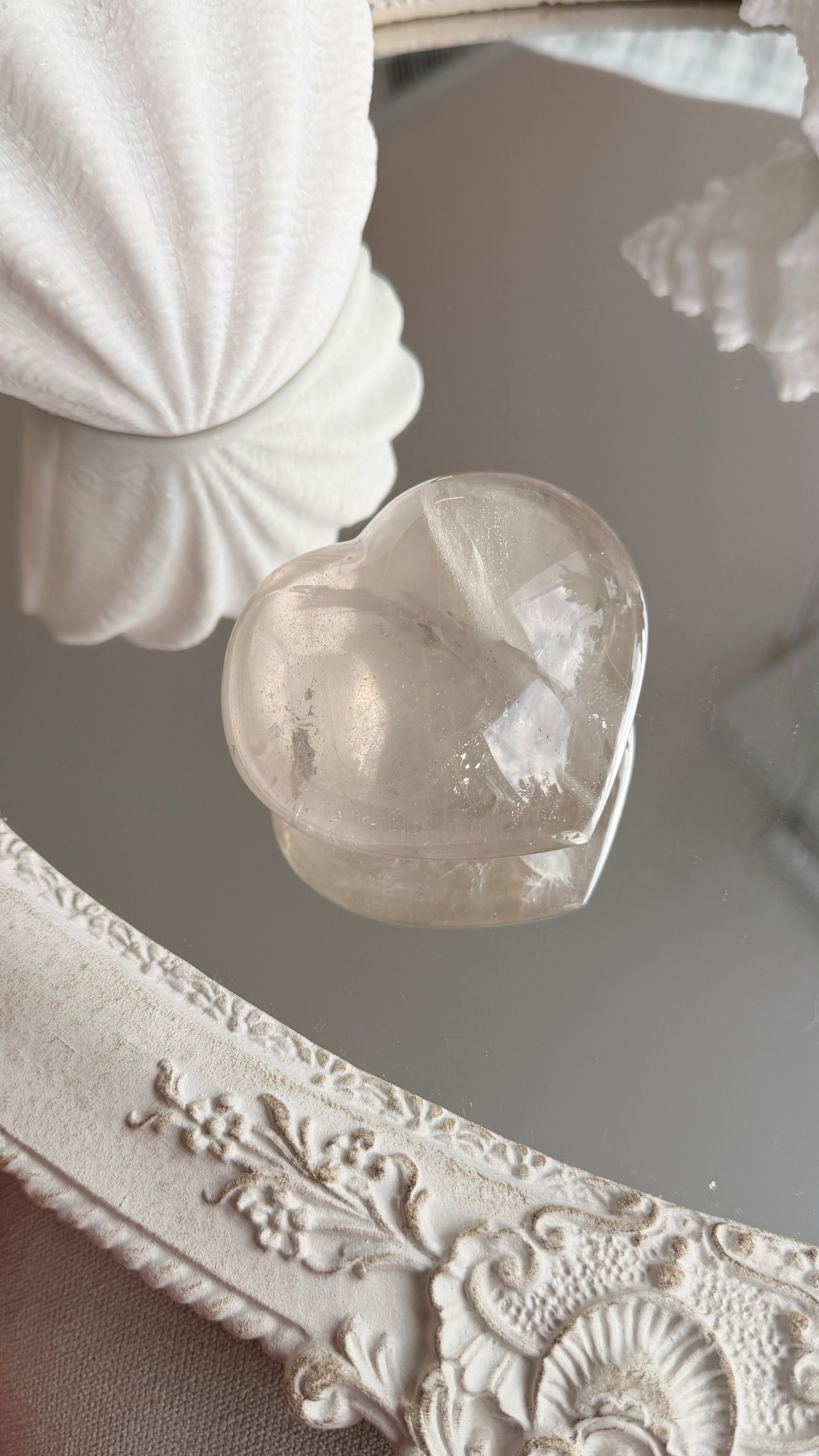 Clear Quartz Heart