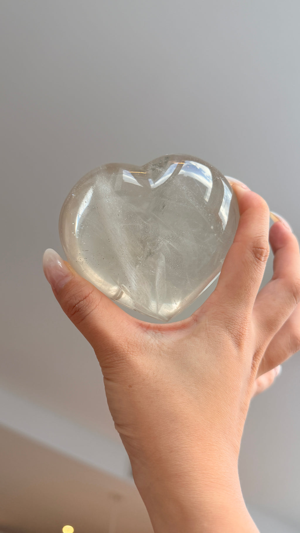 Clear Quartz Heart