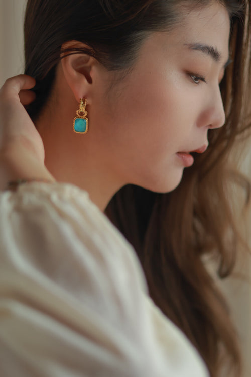 Amalfi Blue Gemstone  Earrings