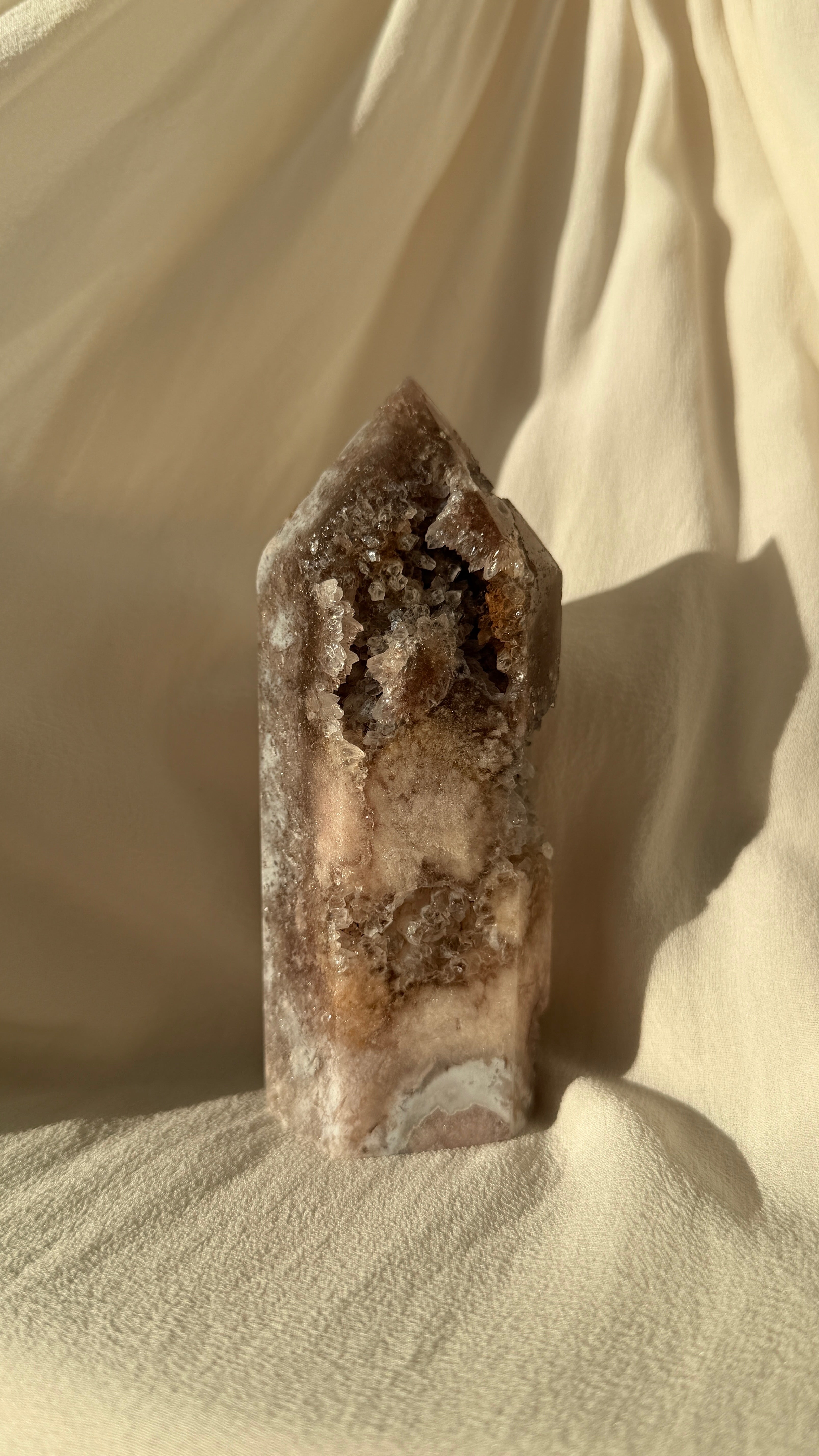 Brazil Druzy Agate Crystal Point  D