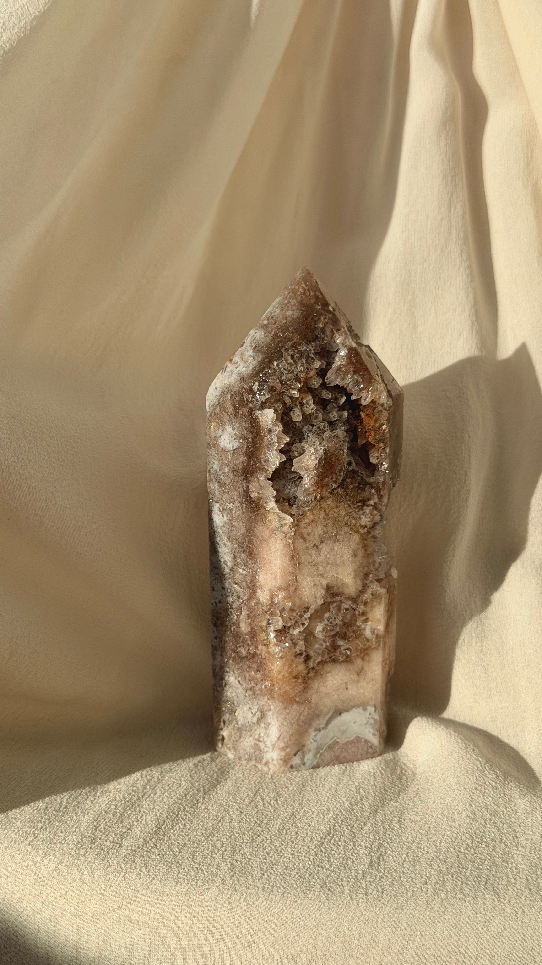 Brazil Druzy Agate Crystal Point  D