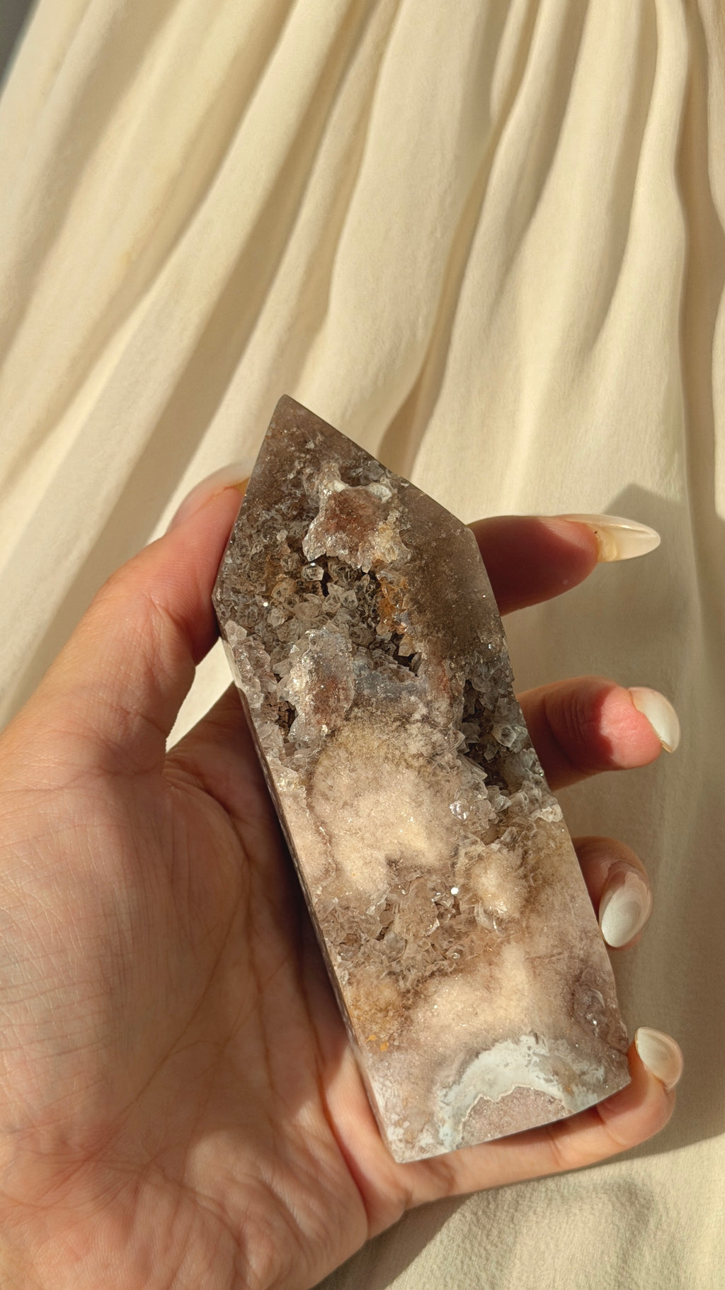 Brazil Druzy Agate Crystal Point  D