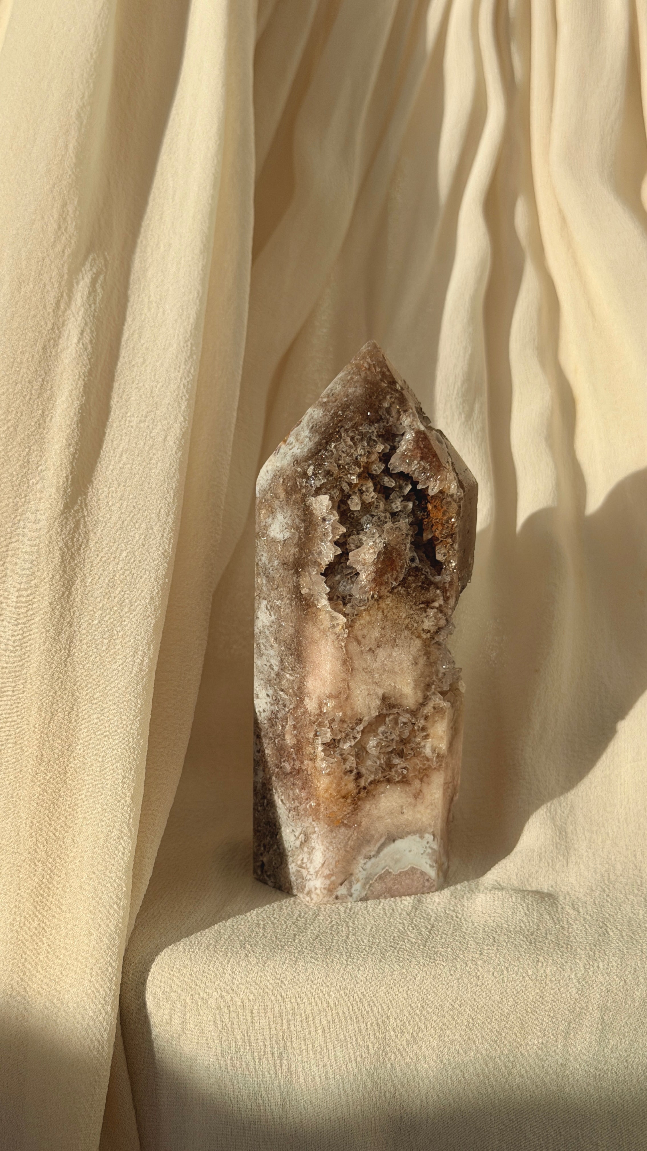 Brazil Druzy Agate Crystal Point  D