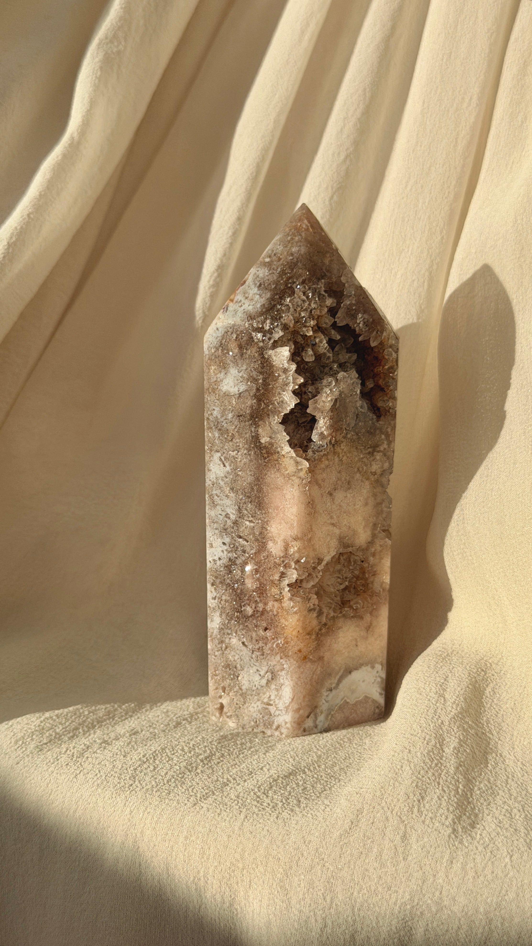 Brazil Druzy Agate Crystal Point  D