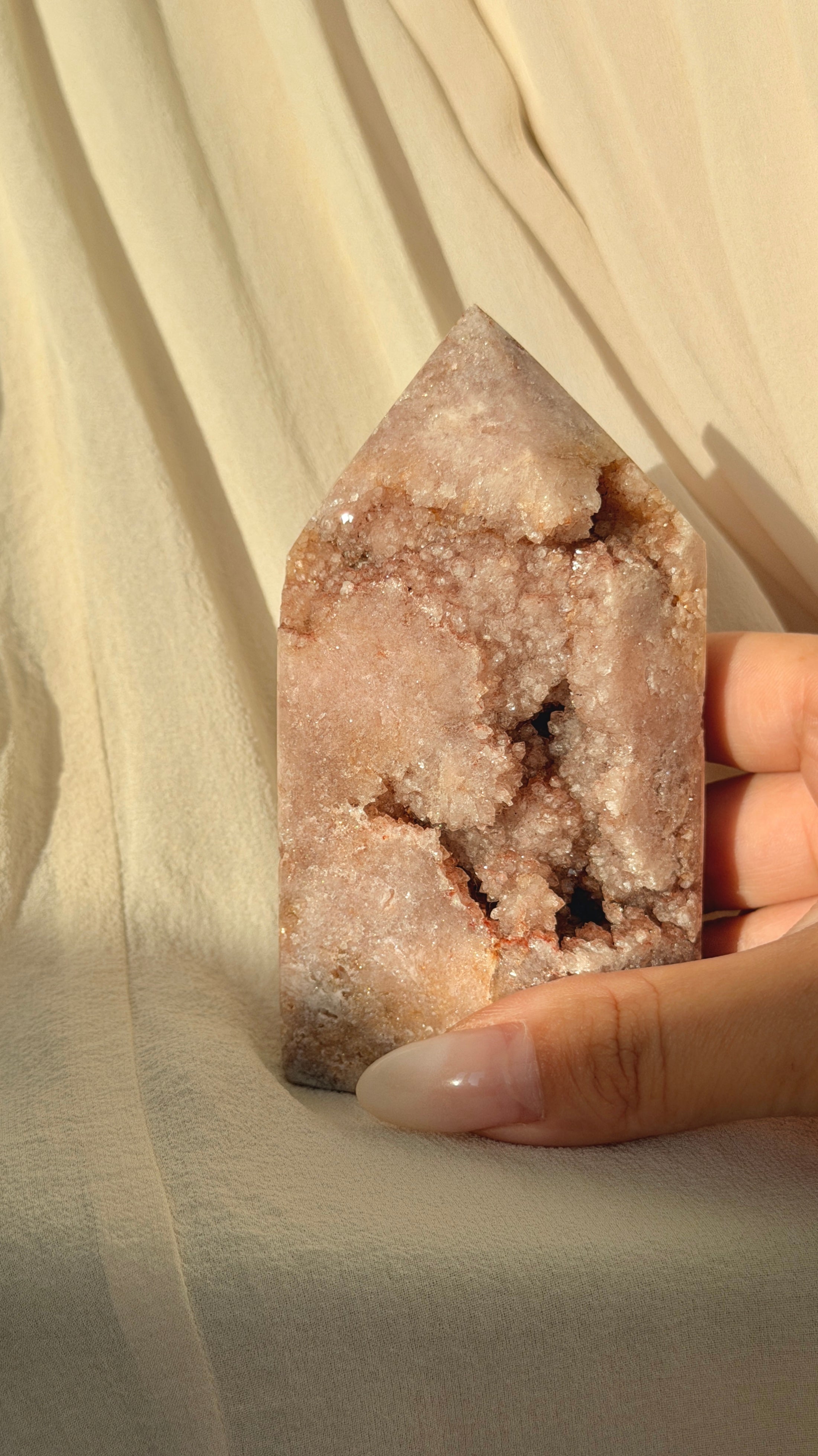Brazil Druzy Agate Crystal Point C