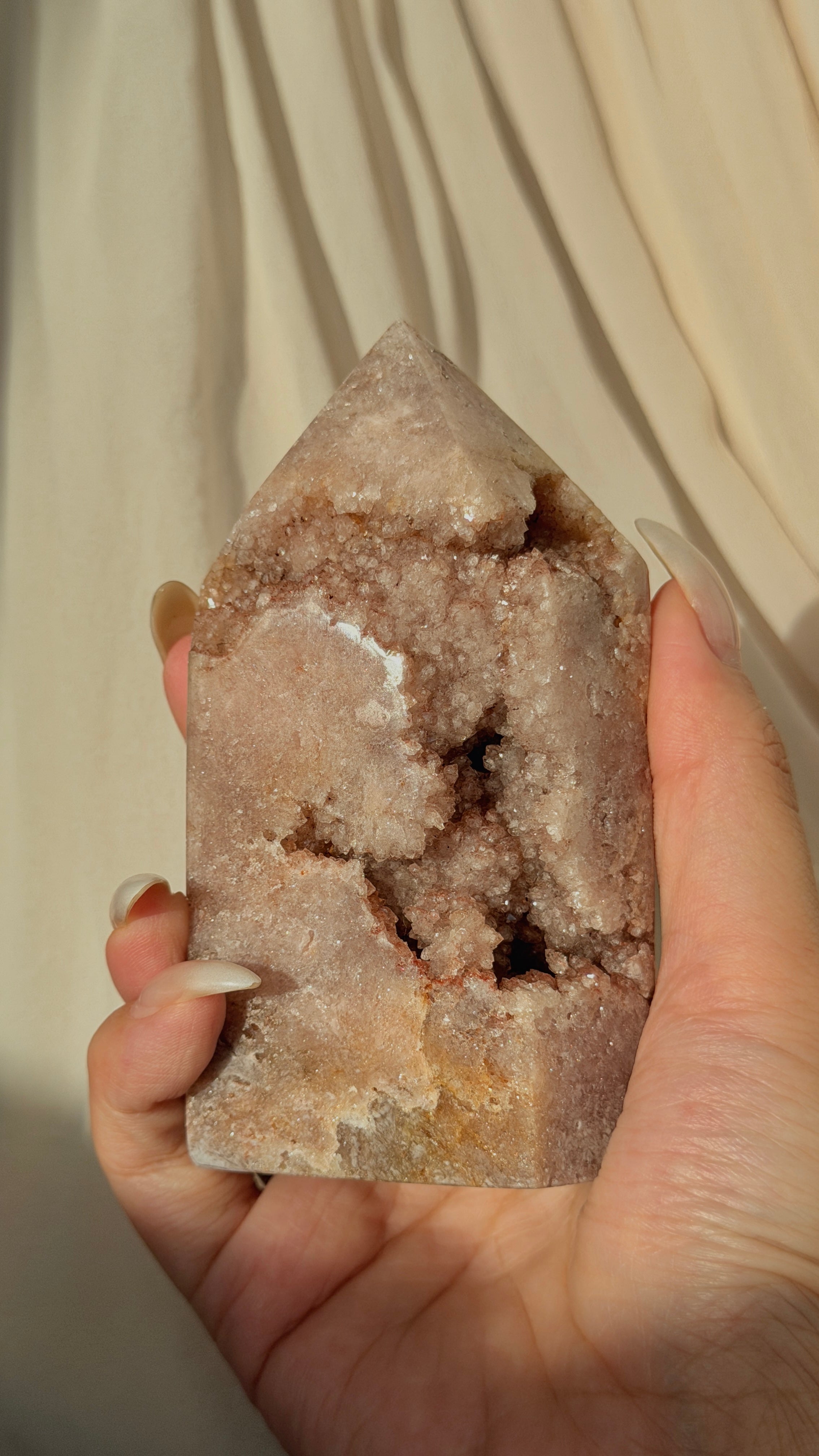 Brazil Druzy Agate Crystal Point C