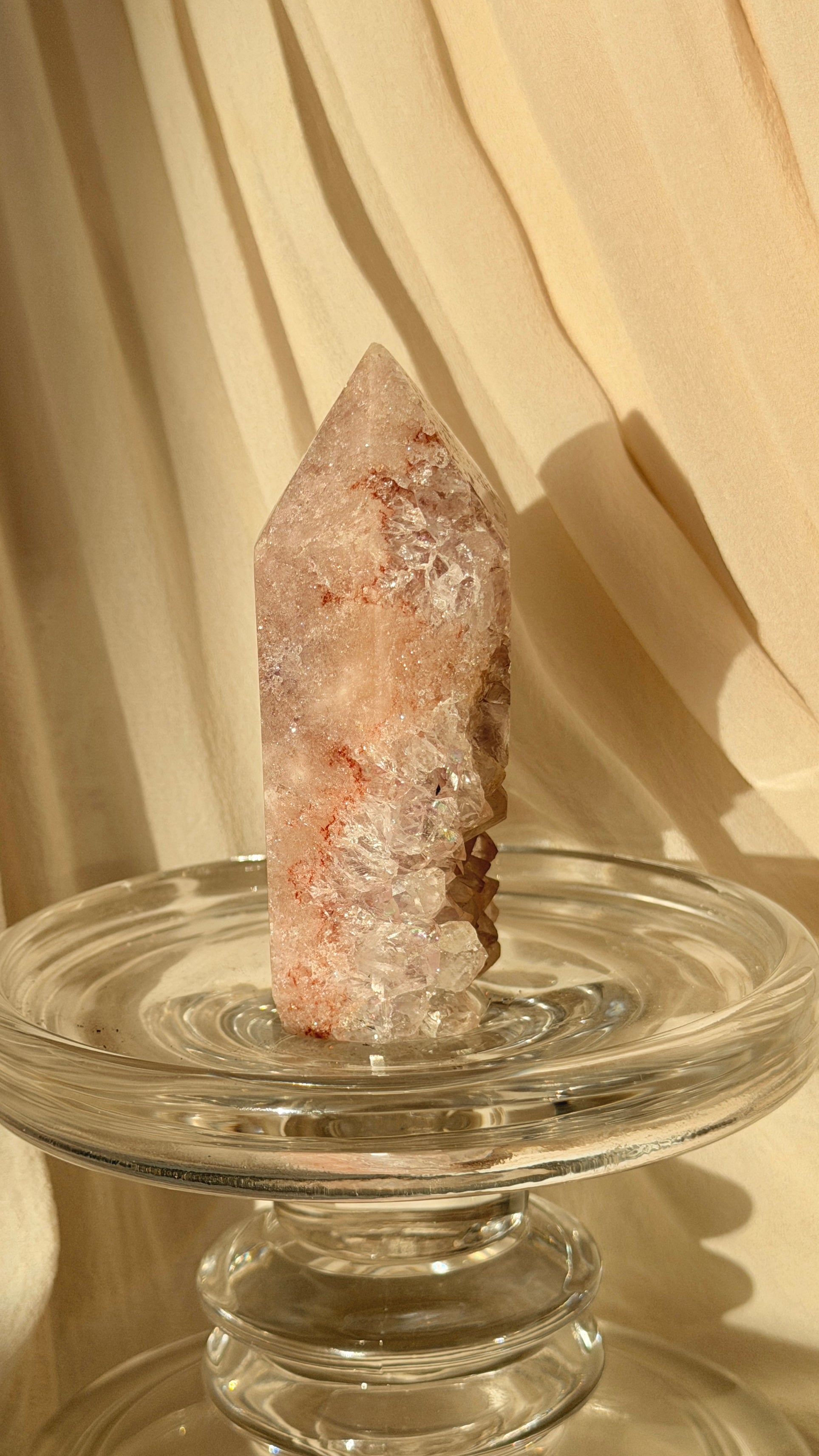 Brazil Druzy Agate Crystal Point  E