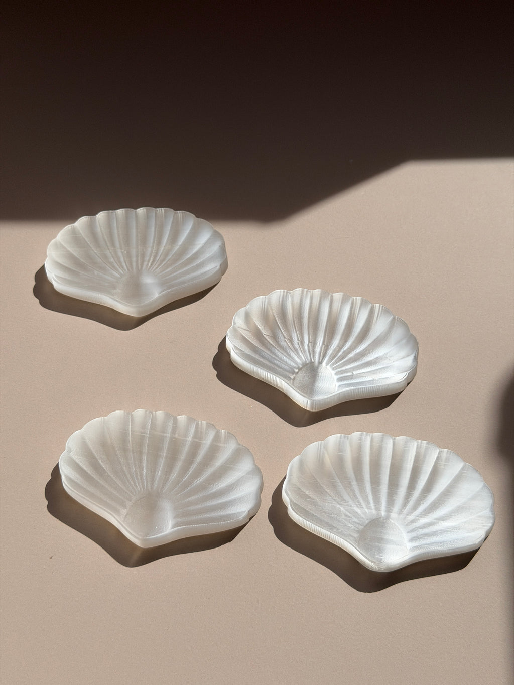 Moroccan Selenite Shell Dish