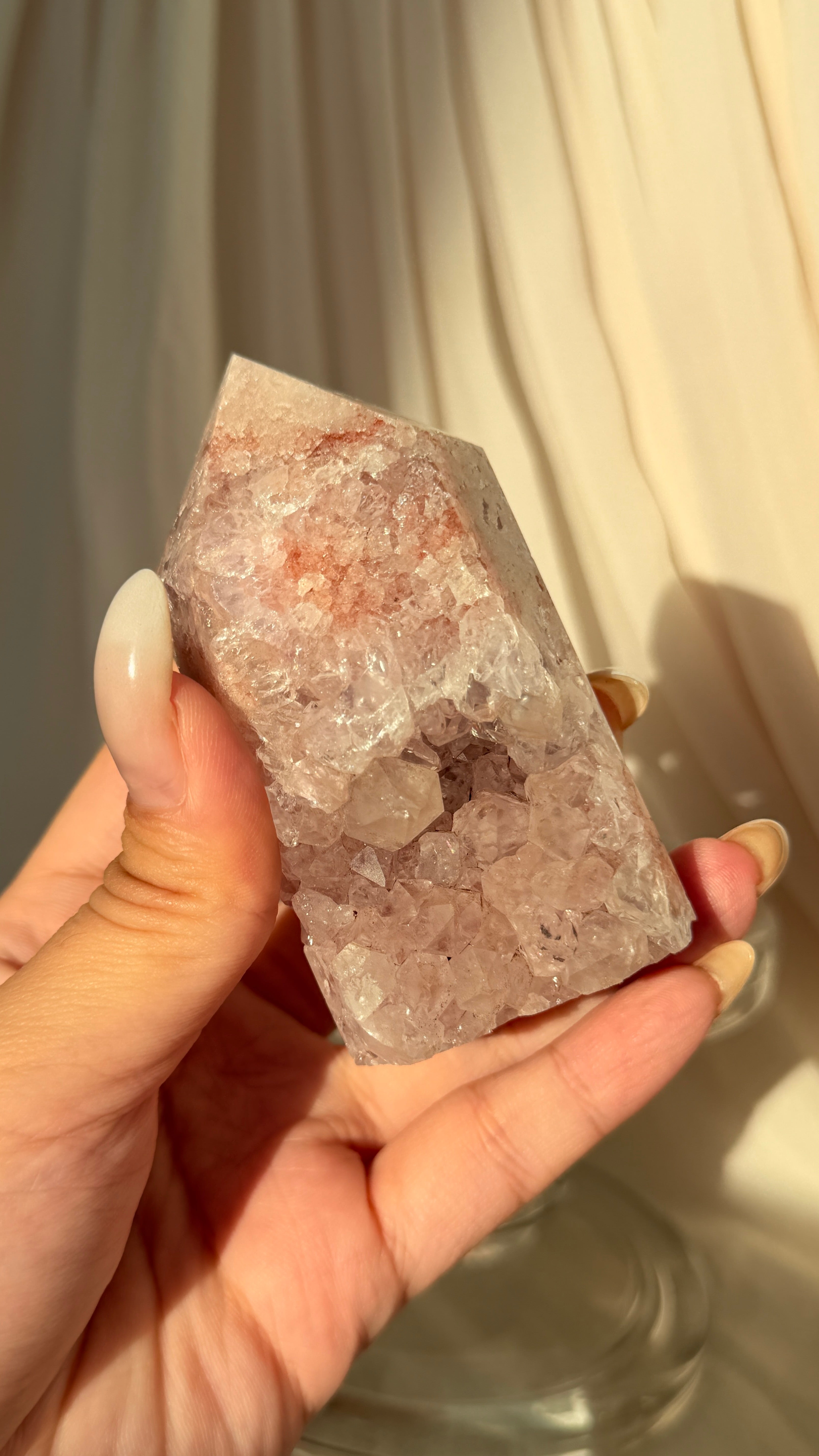 Brazil Druzy Agate Crystal Point  E