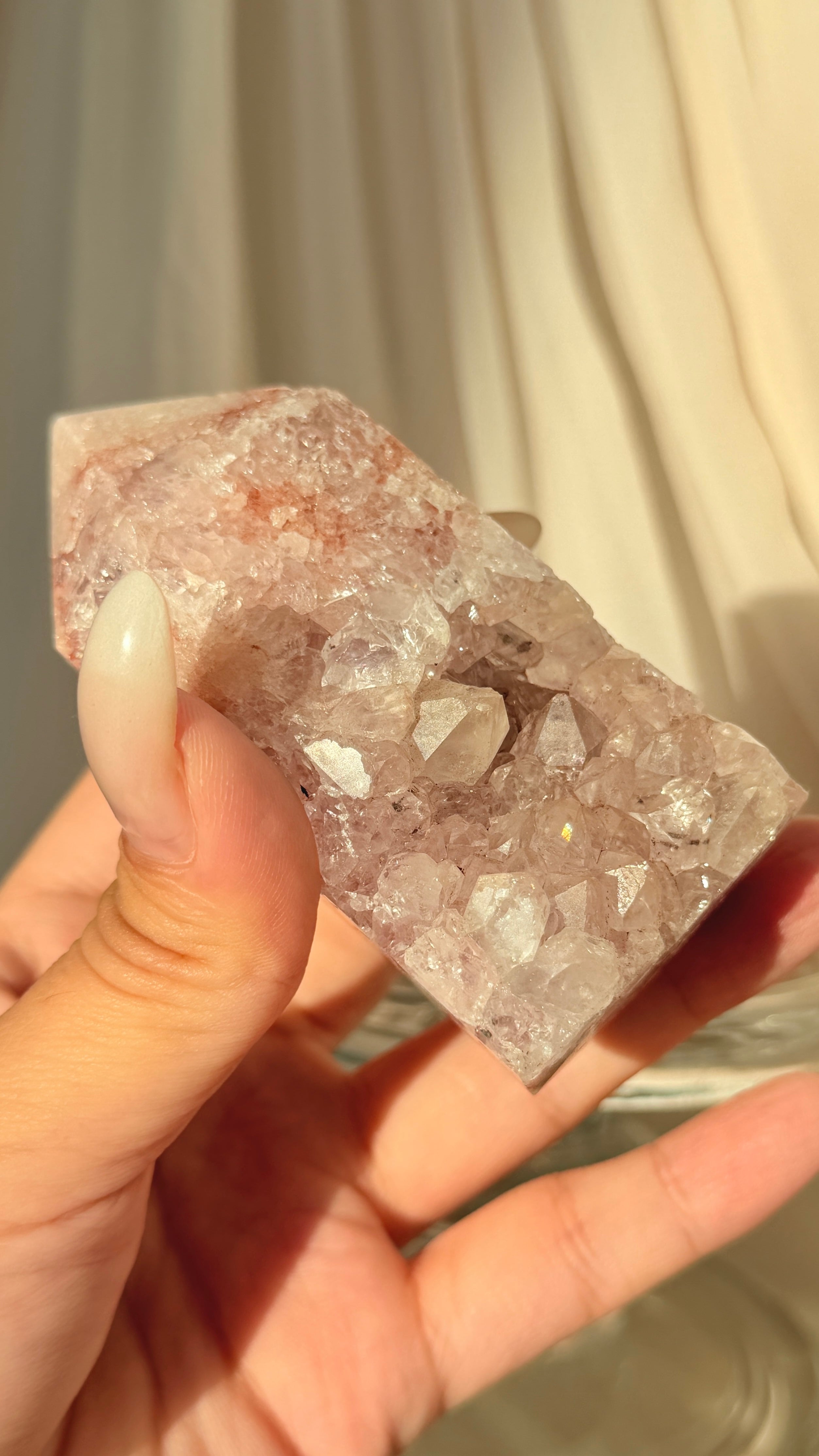 Brazil Druzy Agate Crystal Point  E