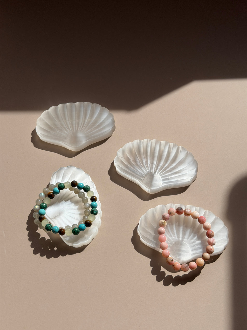 Moroccan Selenite Shell Dish