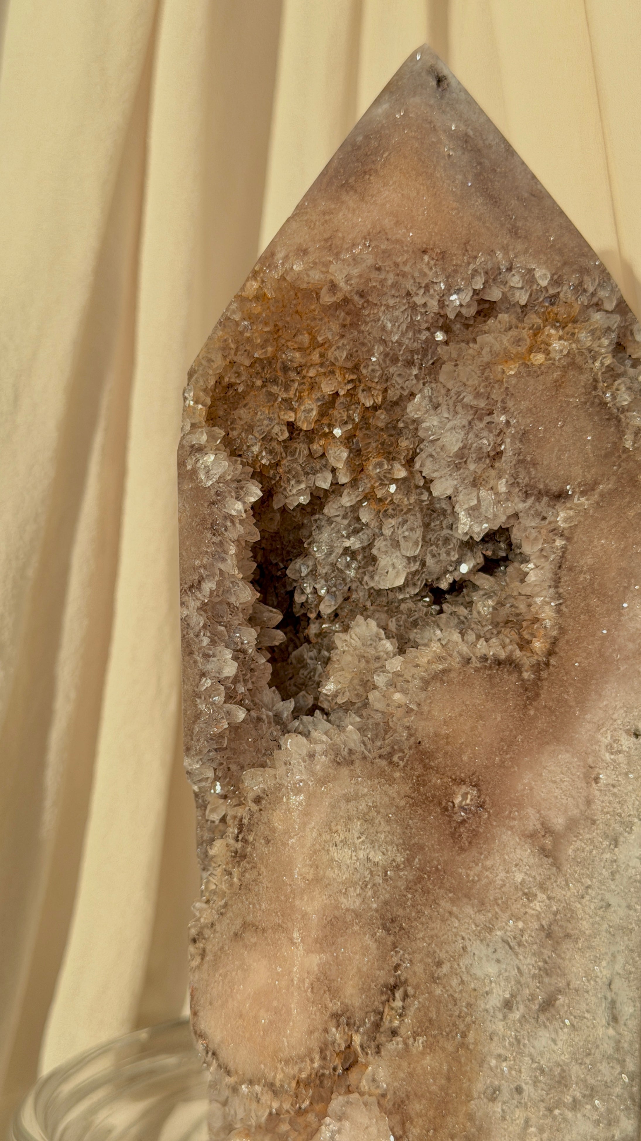 Brazil Druzy Agate Crystal Point B