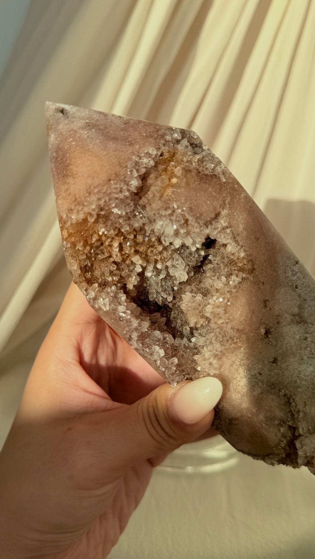 Brazil Druzy Agate Crystal Point B