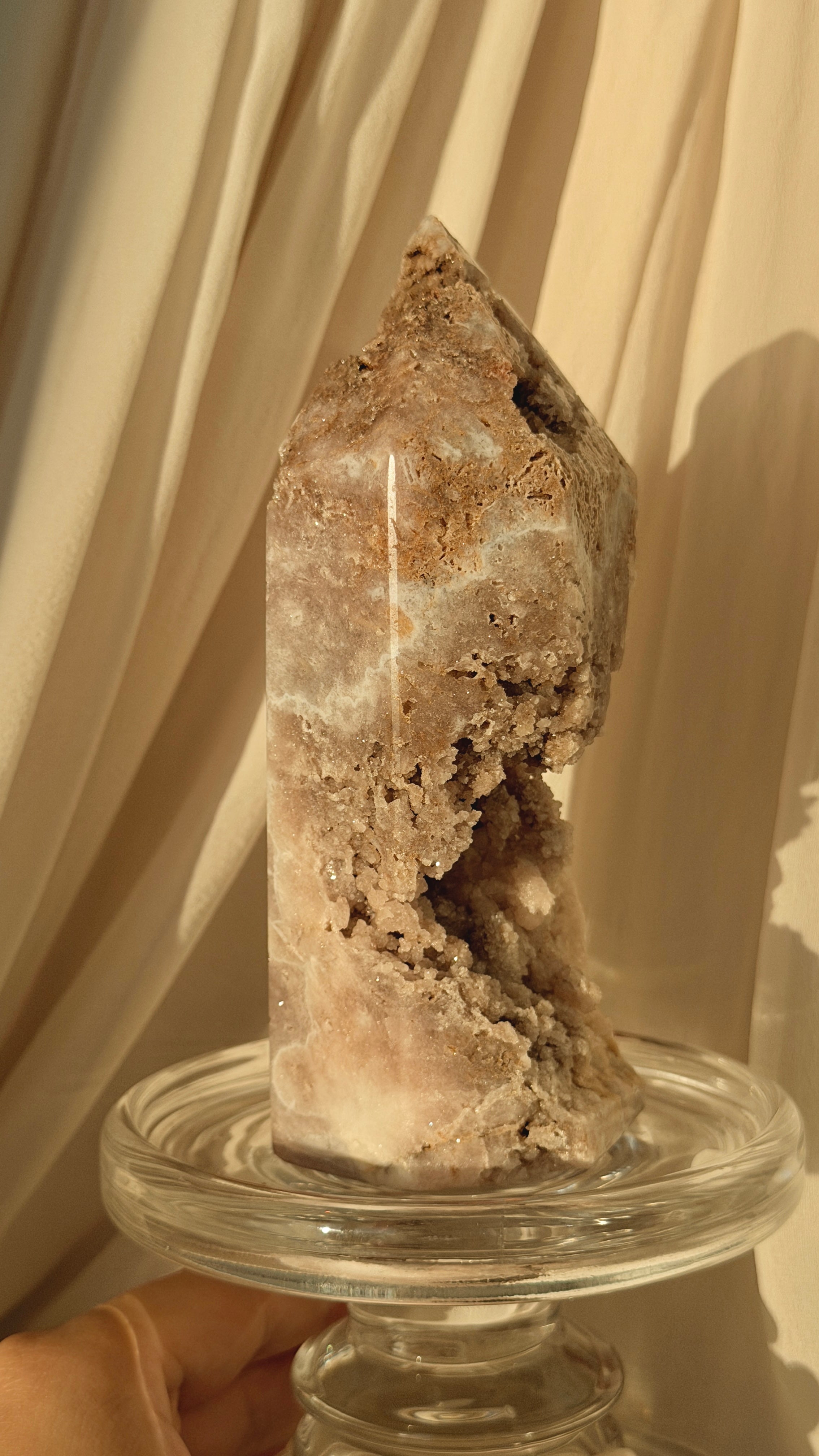 Brazil Druzy Agate Crystal Point A