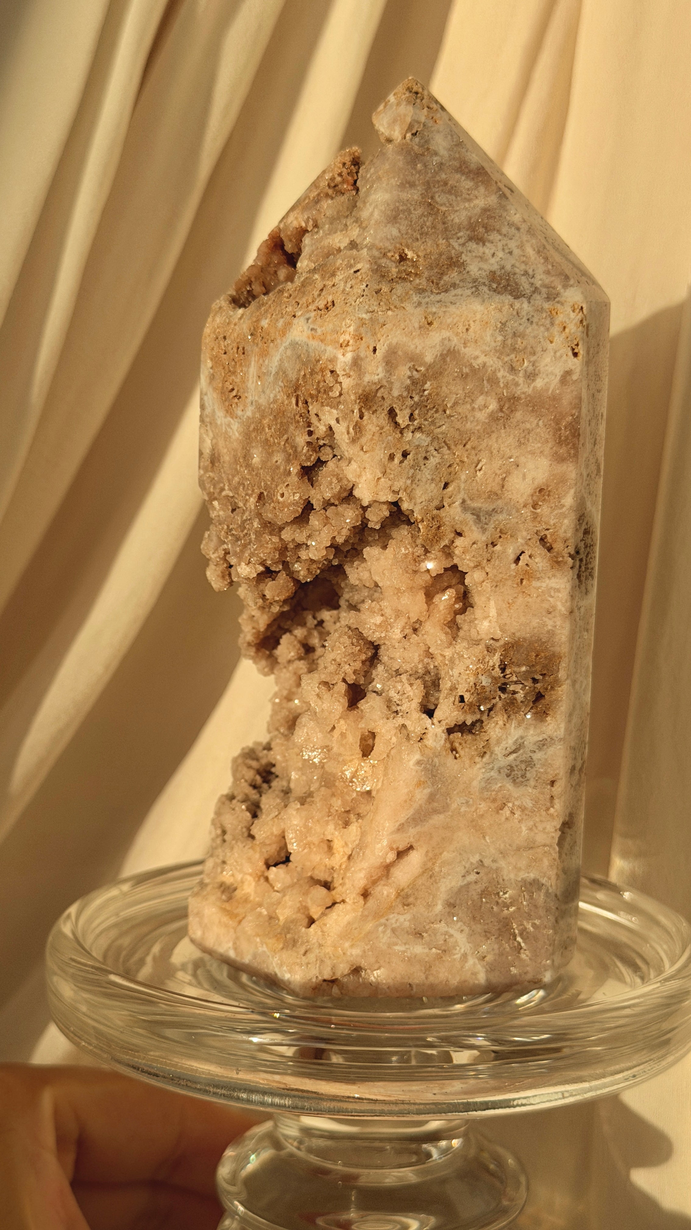 Brazil Druzy Agate Crystal Point A