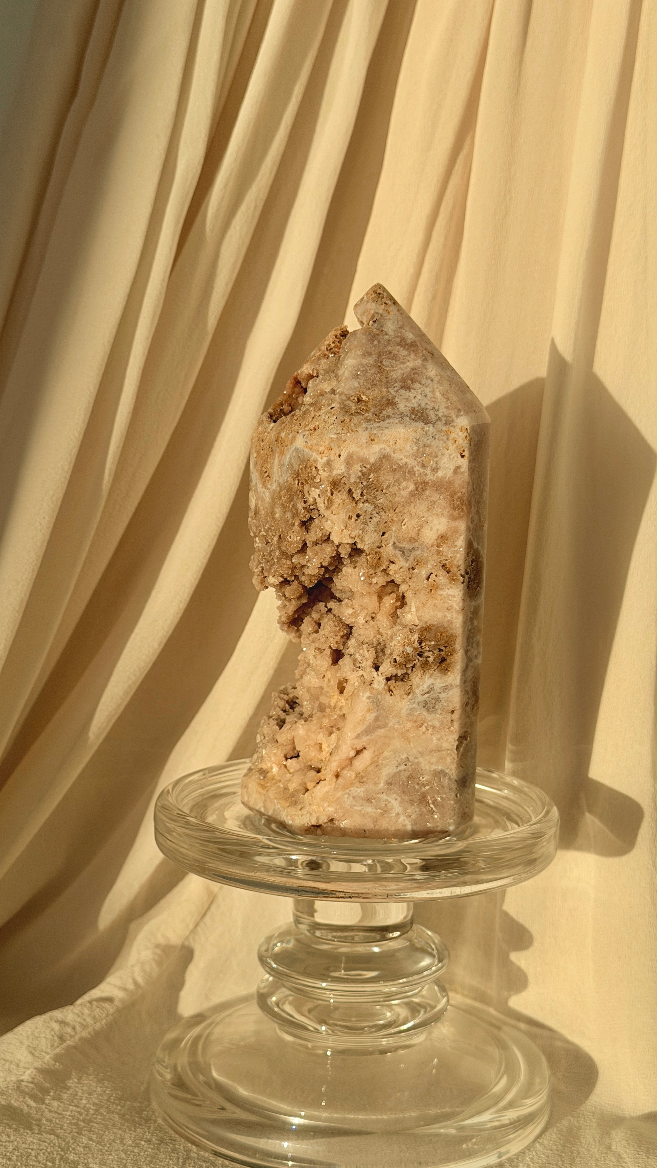 Brazil Druzy Agate Crystal Point A