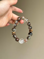 Mixed Phantom Quartz Crystal Bracelet