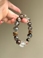 Mixed Phantom Quartz Crystal Bracelet