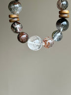 Mixed Phantom Quartz Crystal Bracelet