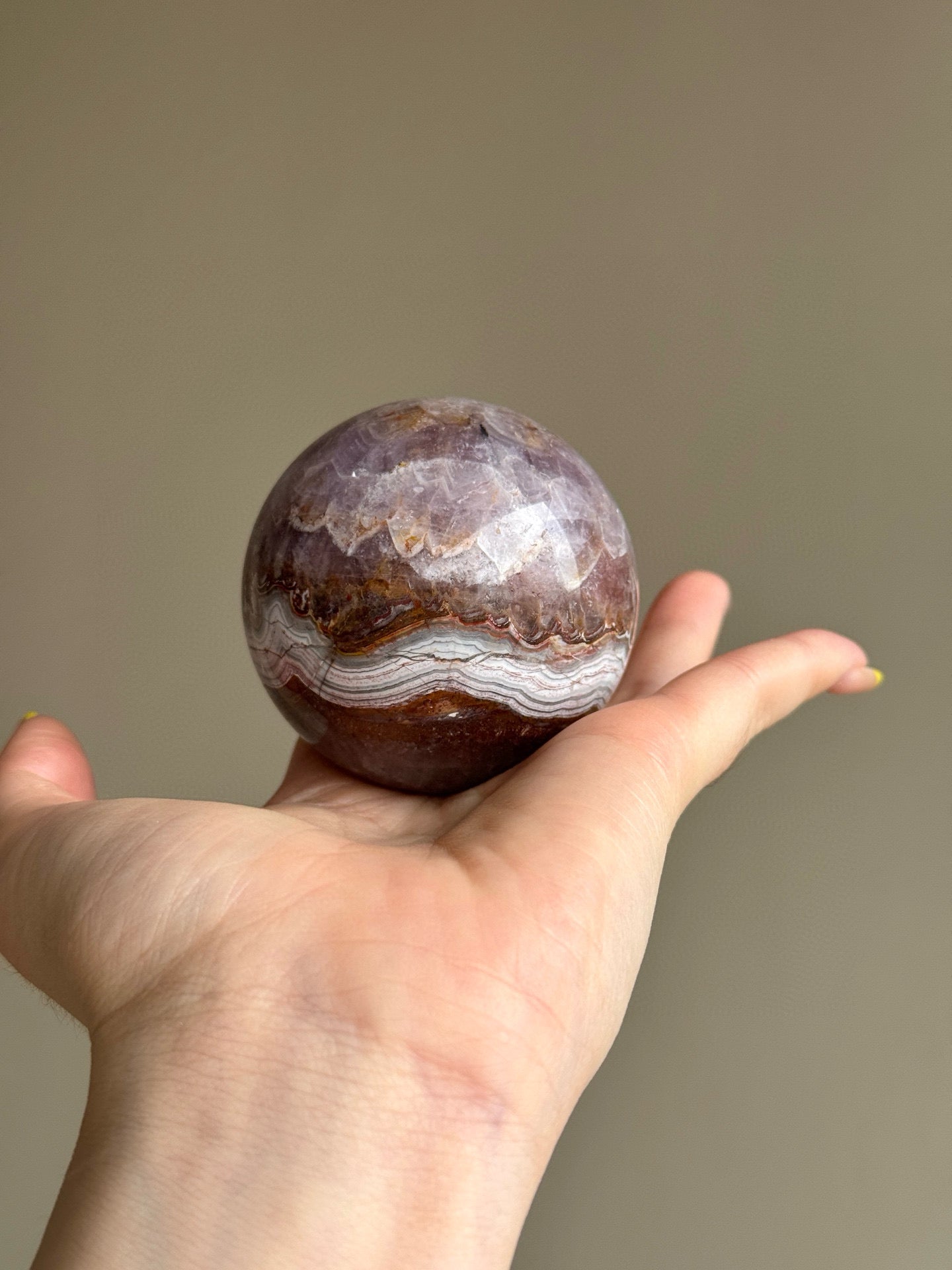 Crazy Lace Agate Crystal Sphere