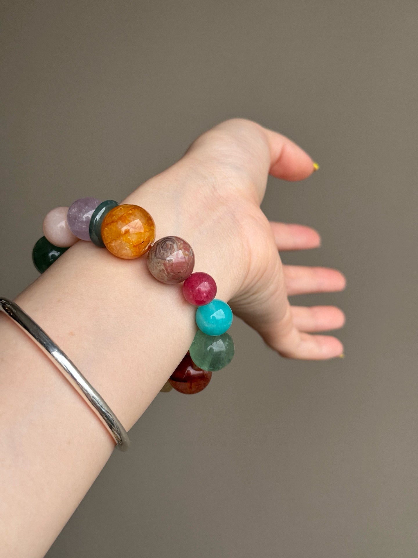 Mixed Colorful Crystal Bracelet