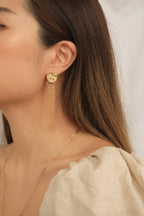 Coin Tassel Earrings