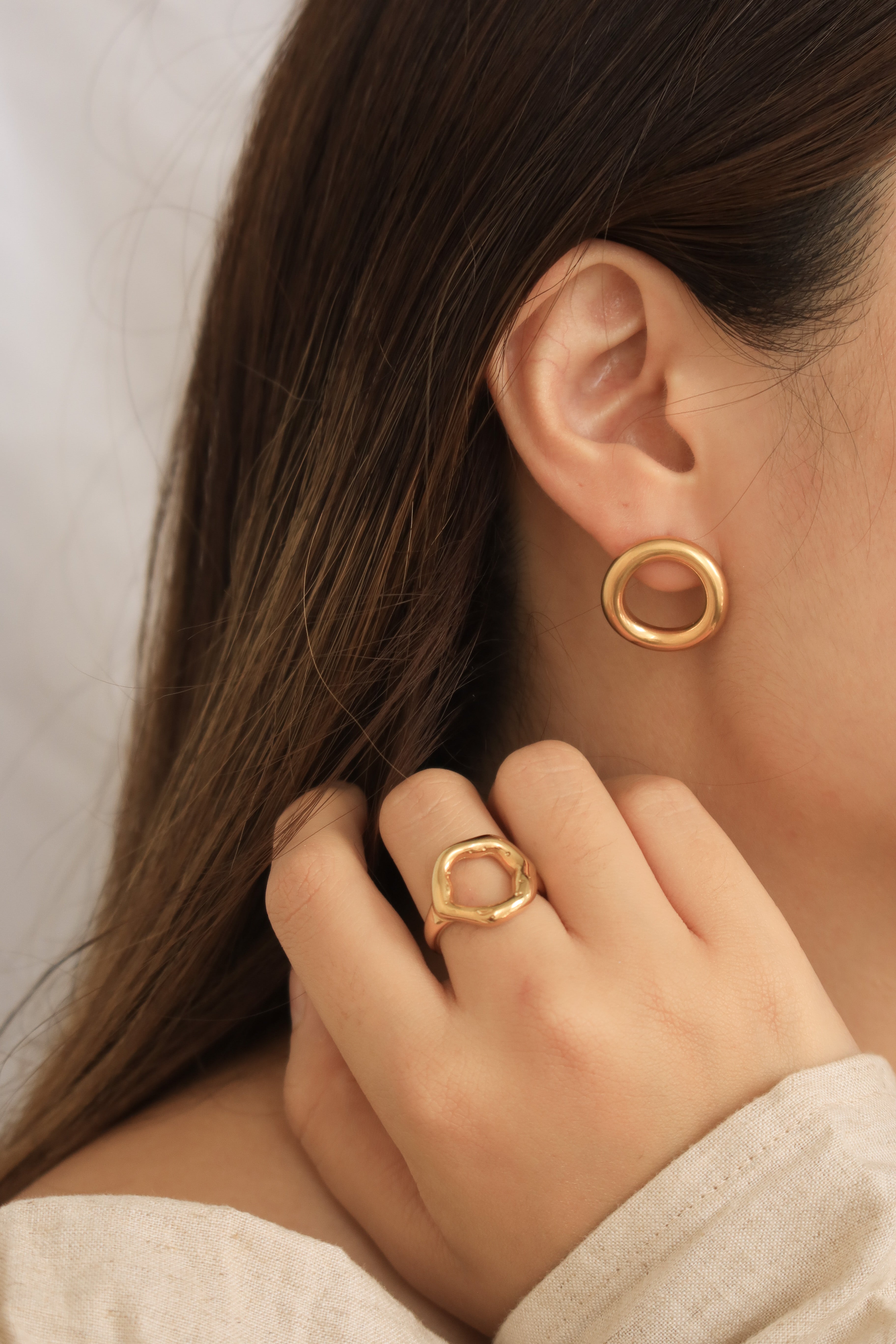 Small Circle Studs