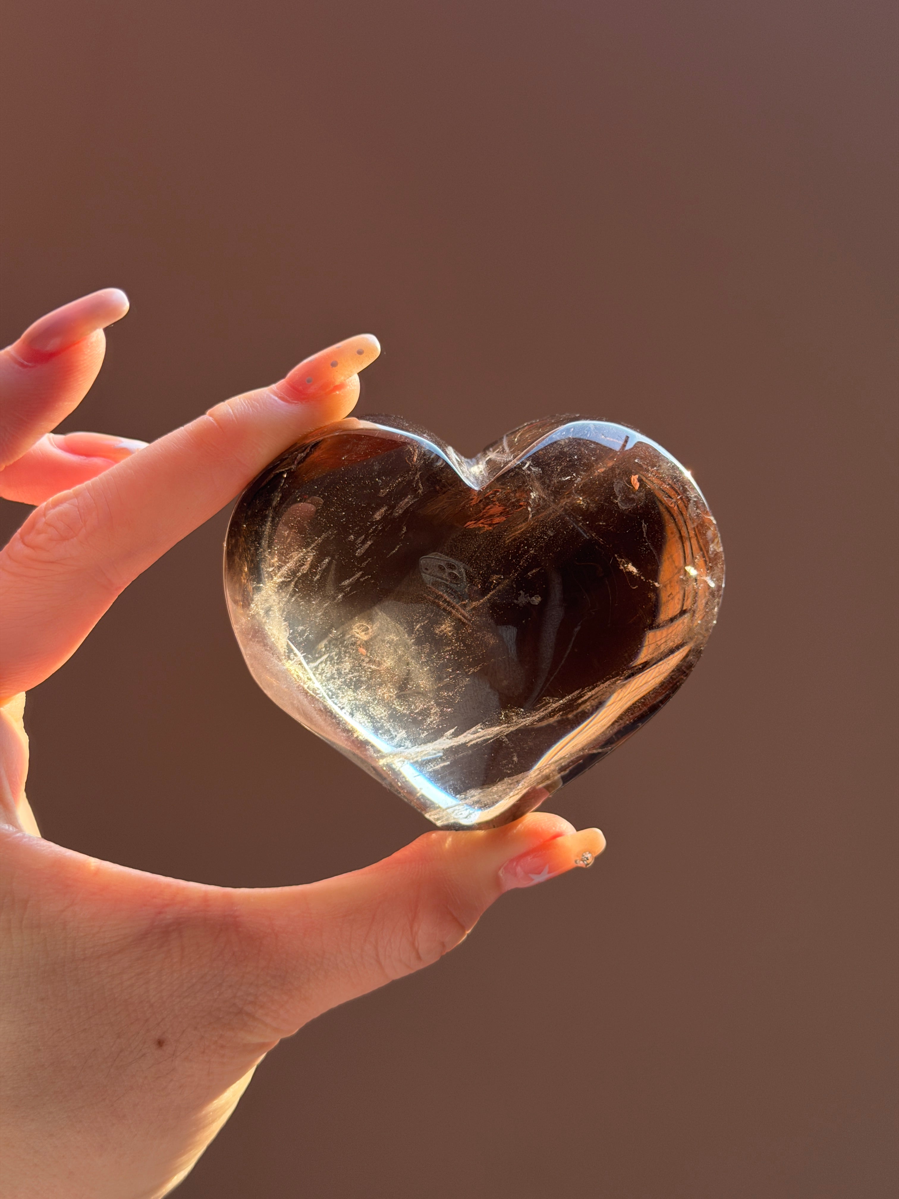 Smoky Quartz Heart