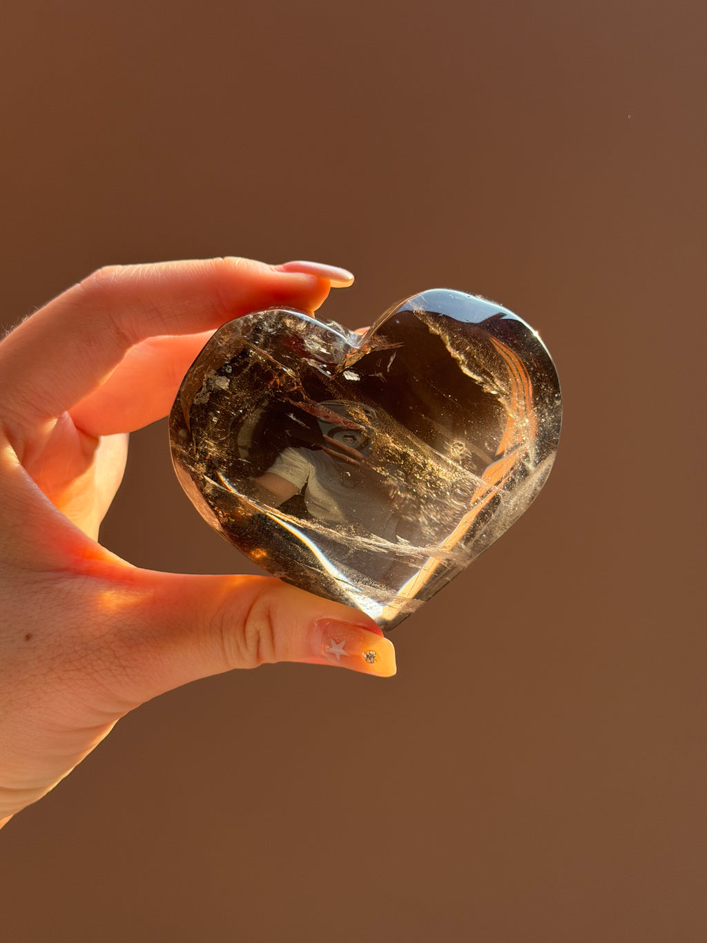 Smoky Quartz Heart