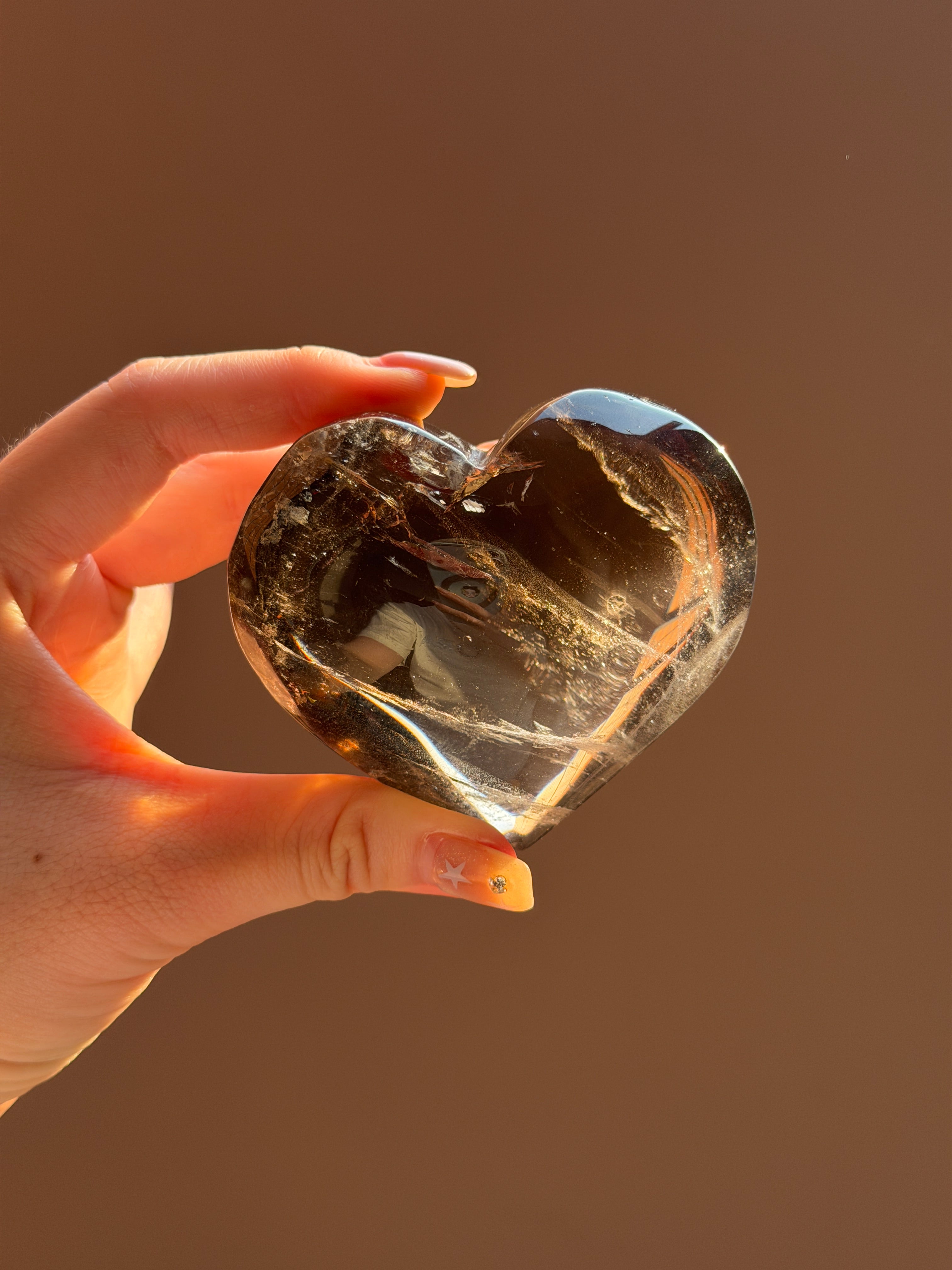 Smoky Quartz Heart
