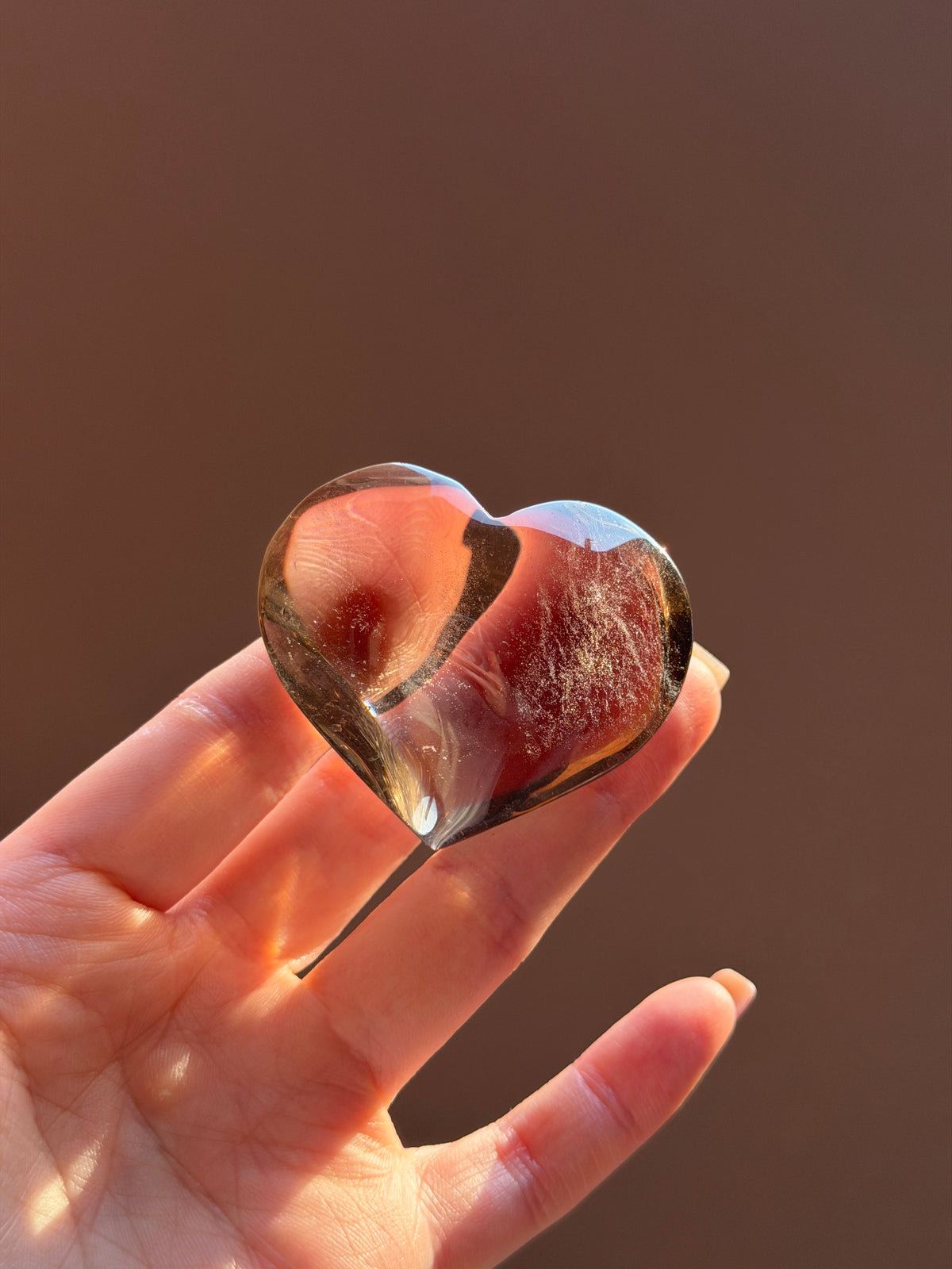 Smoky Quartz Heart