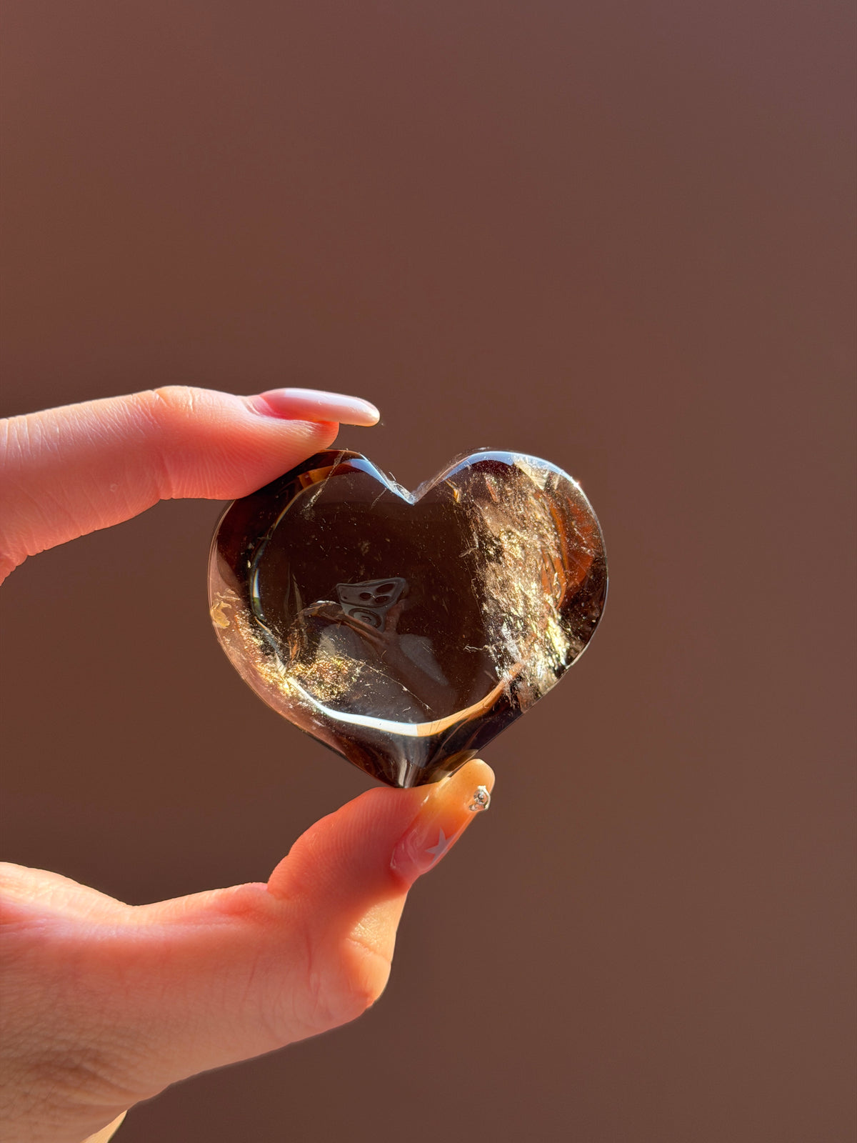 Smoky Quartz Heart