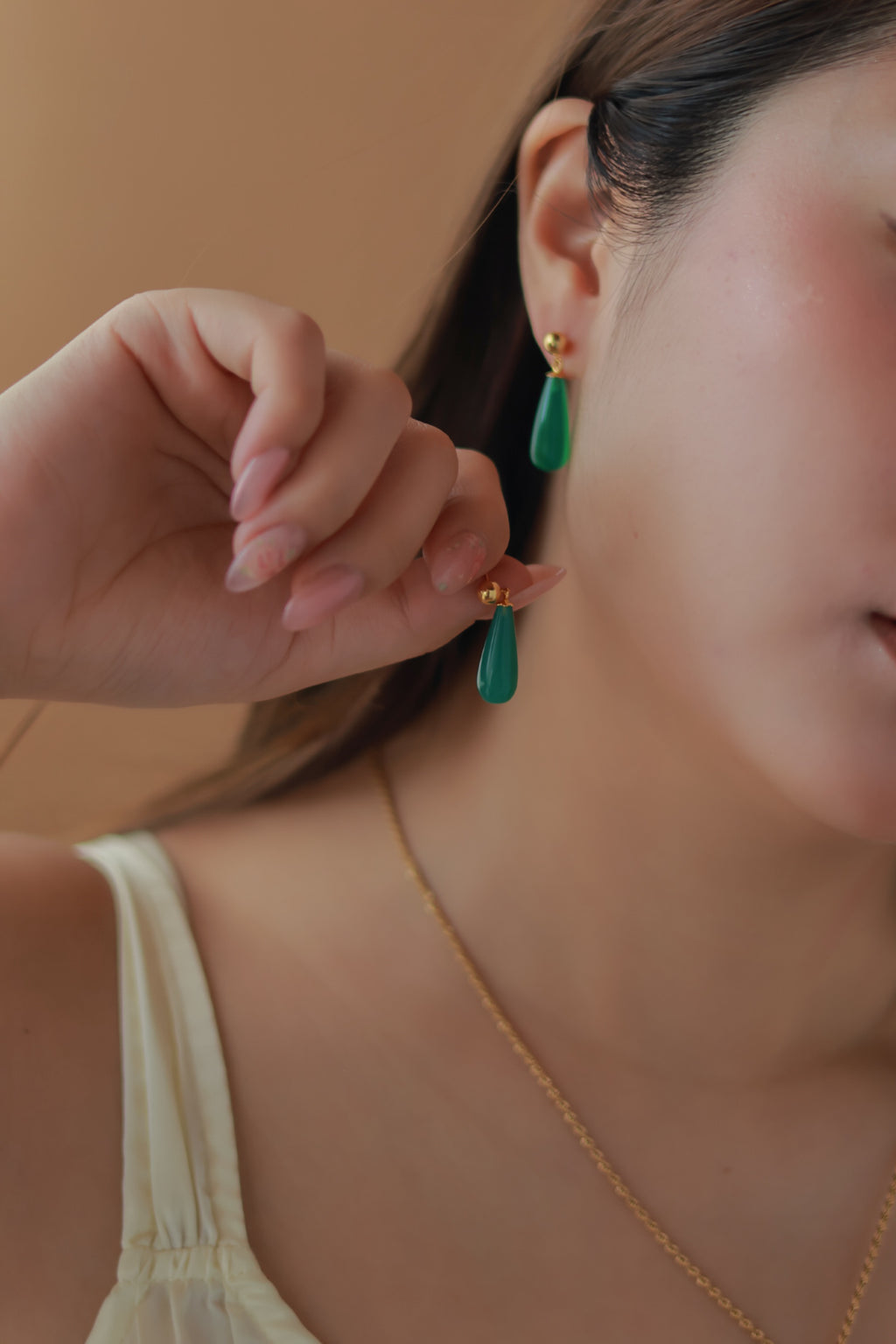 Jade Teardrop Earrings