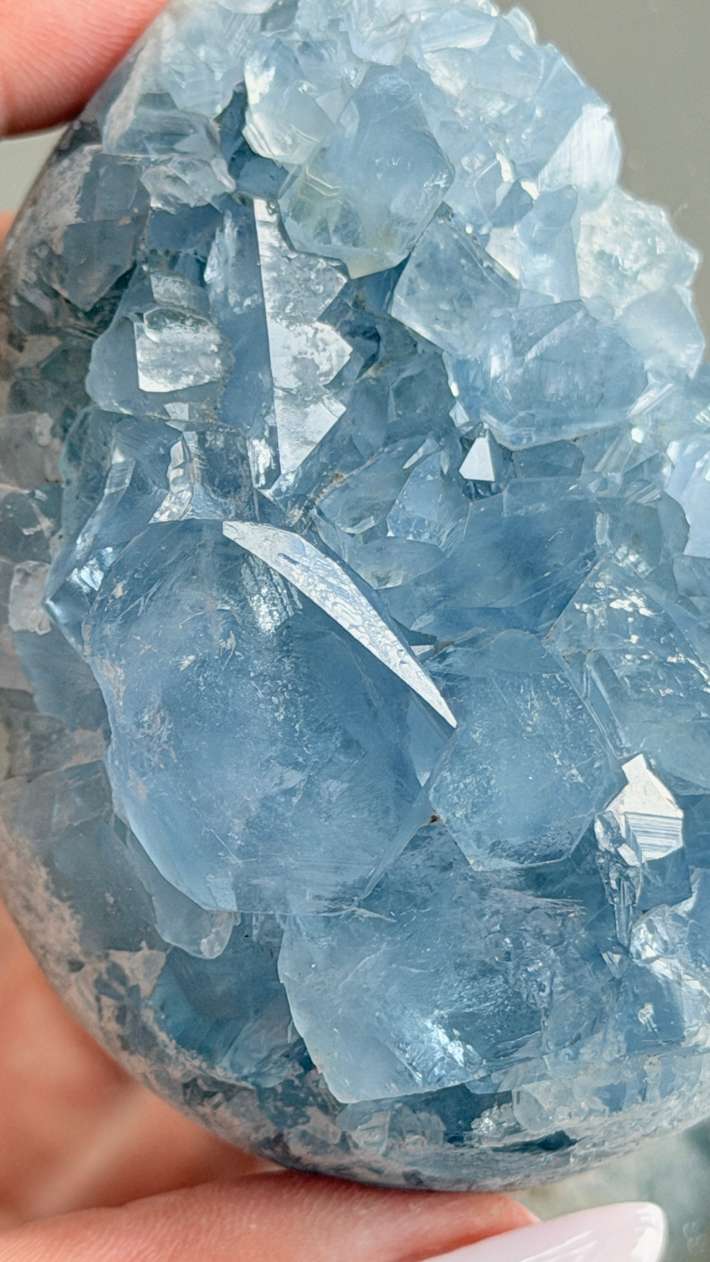 Blue Celestite  Egg #B