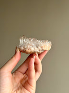 Blush Pink Hue Clear Quartz Cluster