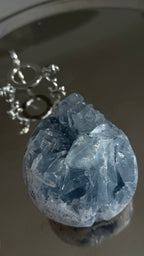 Large Blue Celestite  Egg #N