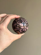 Rhodonite Crystal Sphere