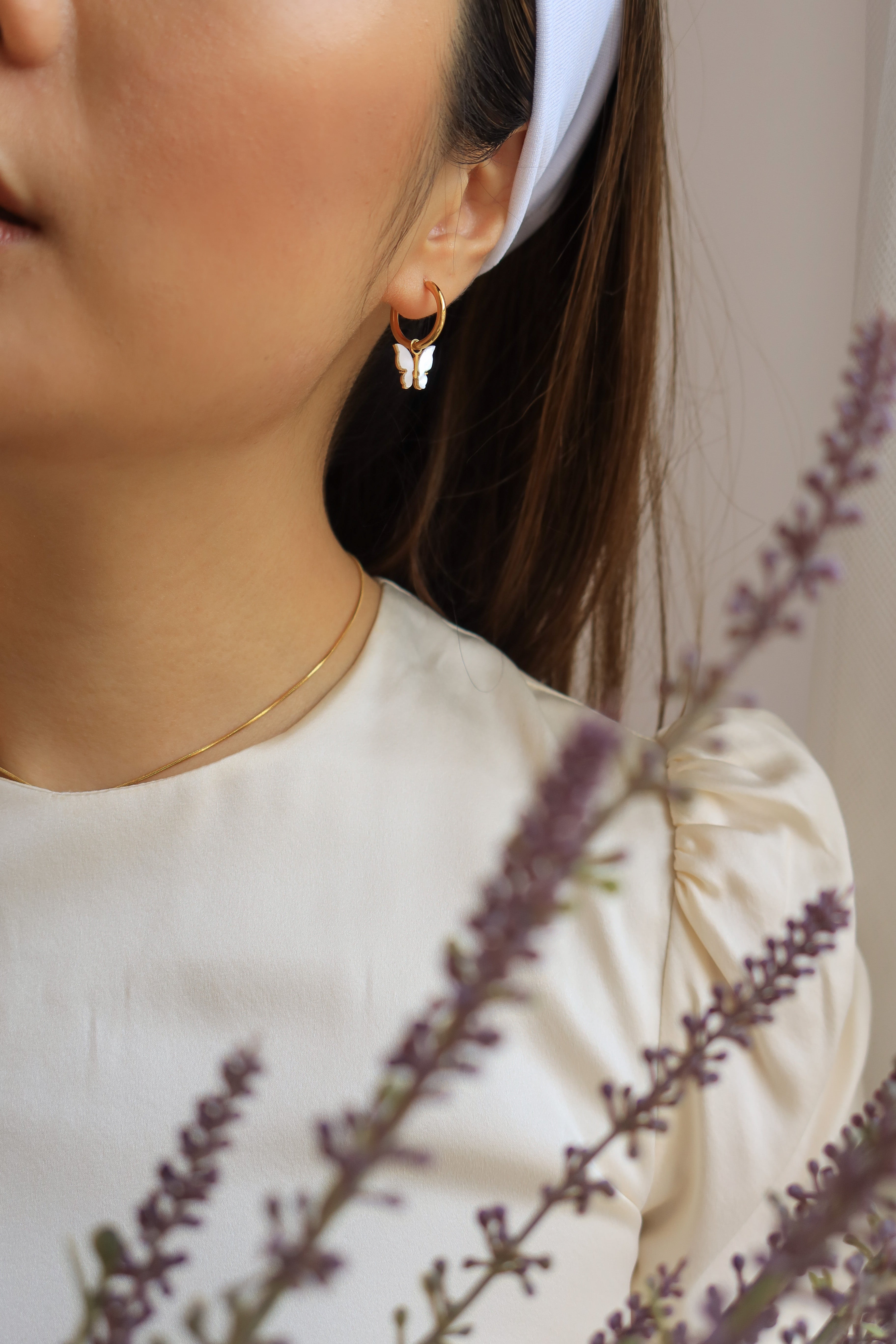 Dreamy Butterfly Hoops