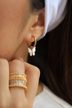 Dreamy Butterfly Hoops