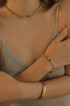 Emerald Curb Link Chain