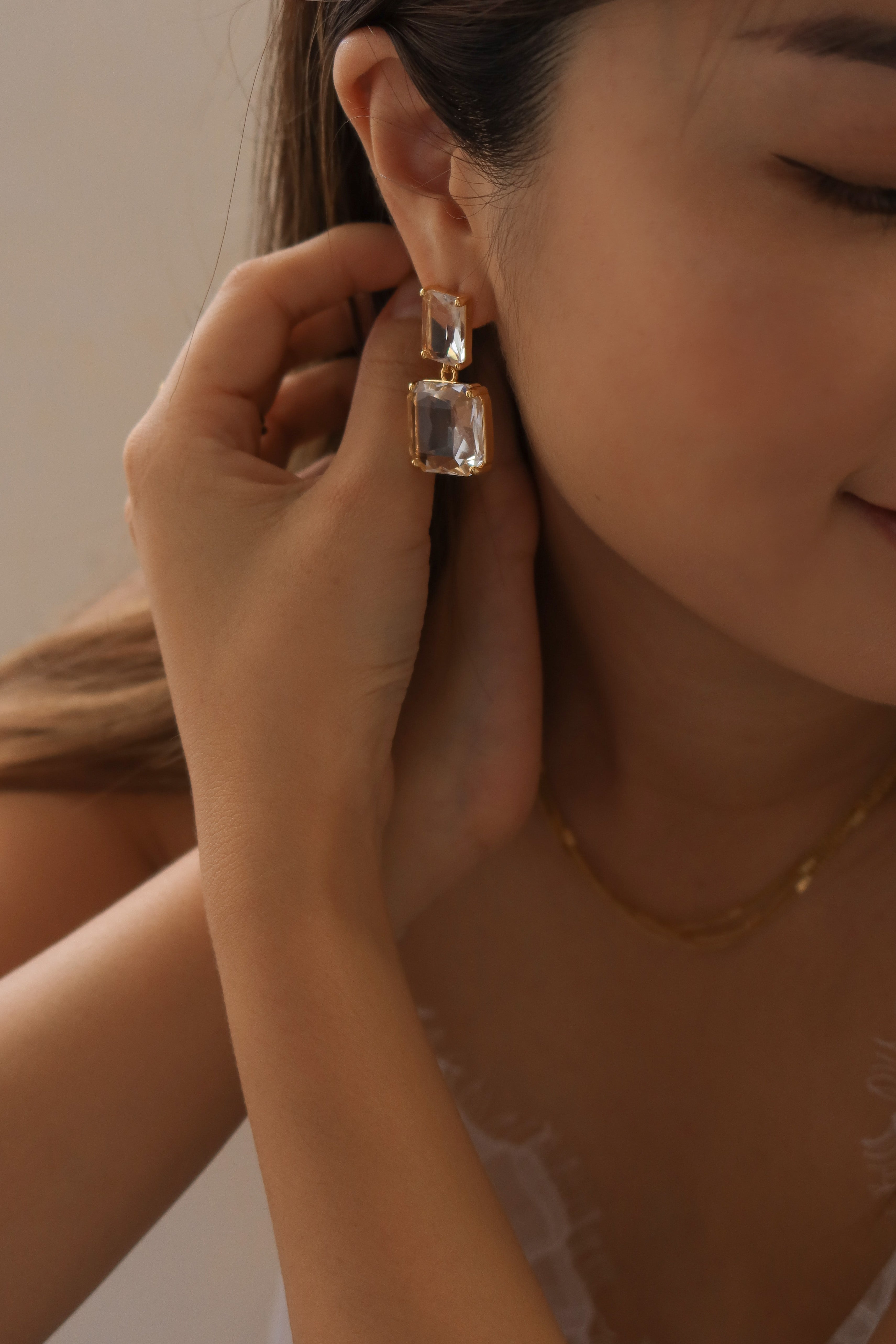 Crystal Drop Earrings